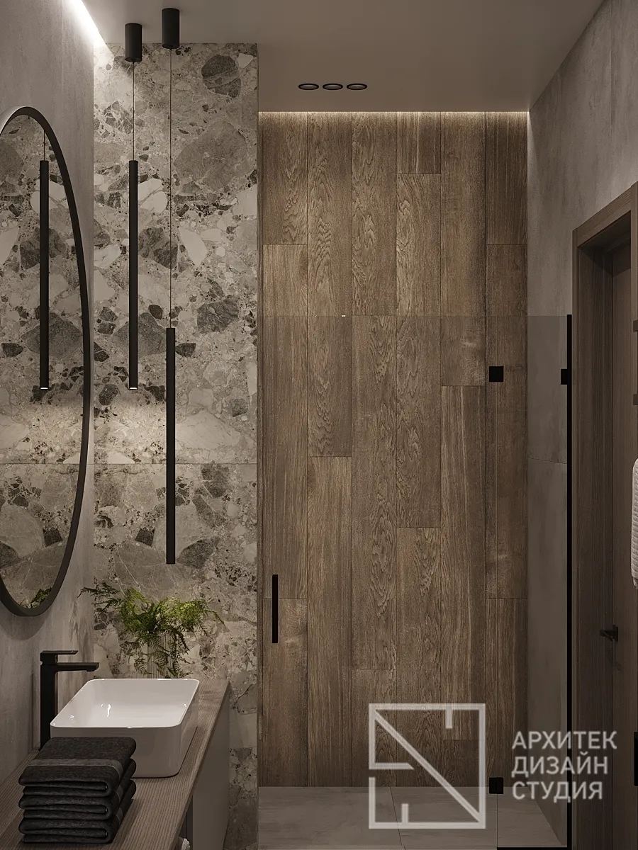 Дизайн интерьера квартиры в г. Красноярск по ул. Ладо Кецховели, 34 - Санузел - Фото 2